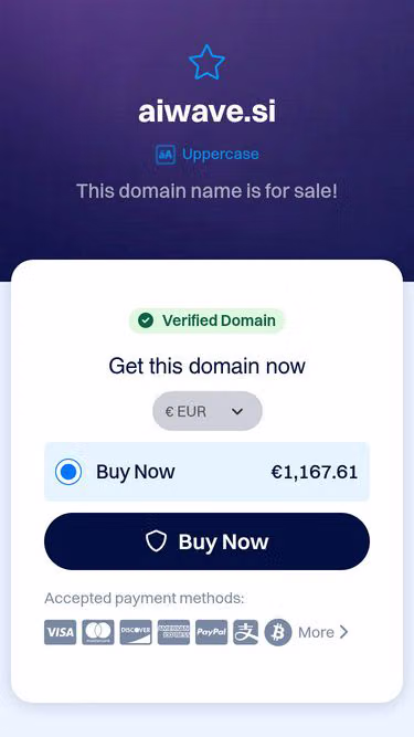 Screenshot of aiwave.si