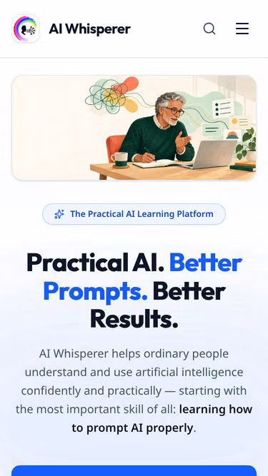 Screenshot of aiwhisperer.site