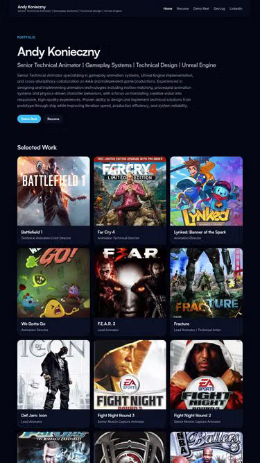 Screenshot of aktech.dev
