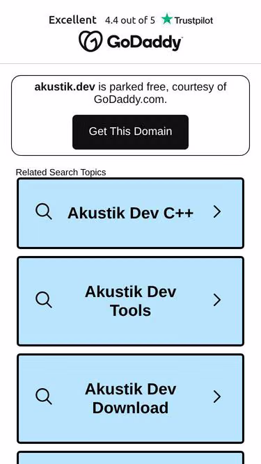 Screenshot of akustik.dev
