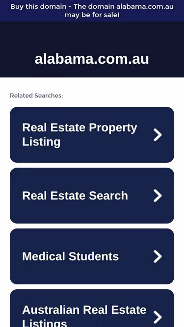 Screenshot of alabama.com.au