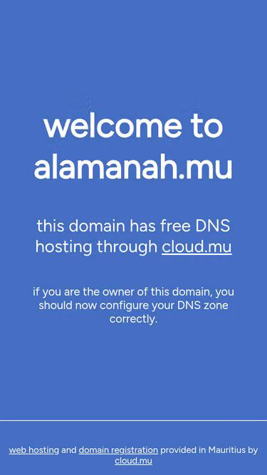 Screenshot of alamanah.mu