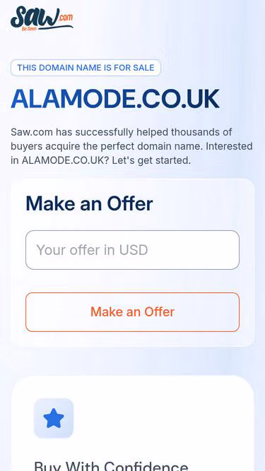 Screenshot of alamode.co.uk