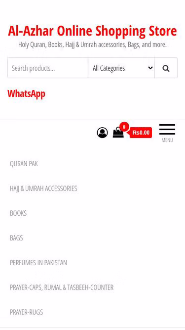 Screenshot of alazhar.pk