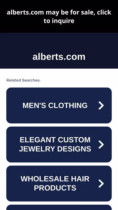 Screenshot of alberts.com