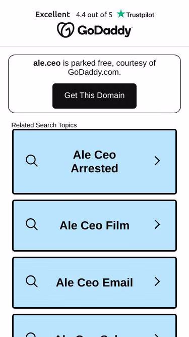 Screenshot of ale.ceo