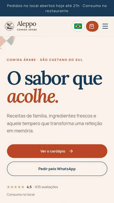 Screenshot of aleppo.com.br