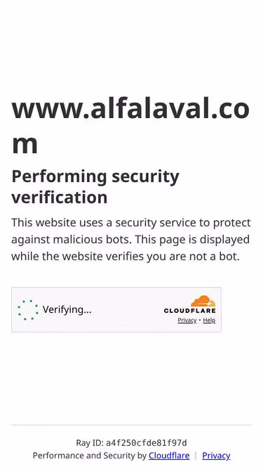 Screenshot of alfalaval.co.il