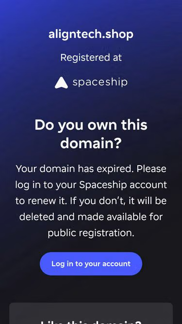 Screenshot of aligntech.shop