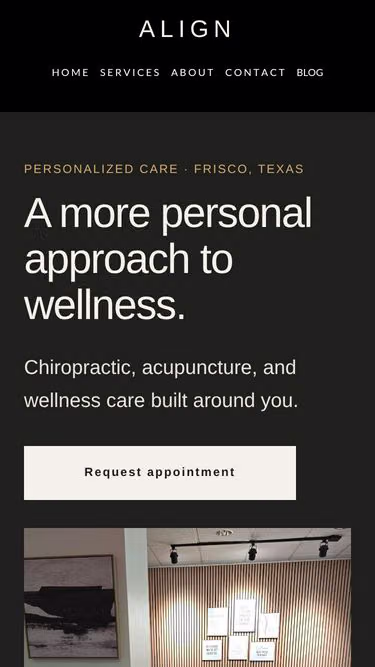 Screenshot of alignwellness.studio