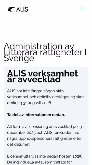 Screenshot of alis.org