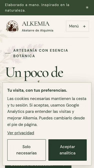 Screenshot of alkemia.es