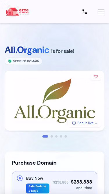 Screenshot of all.organic