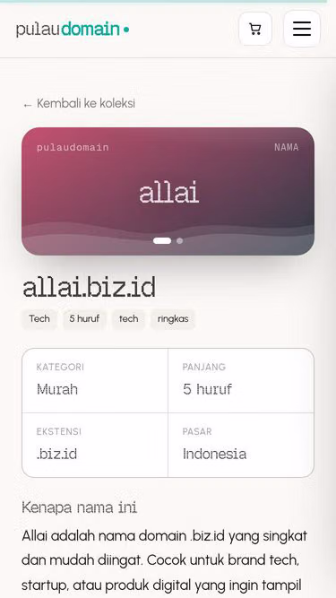 Screenshot of allai.biz.id