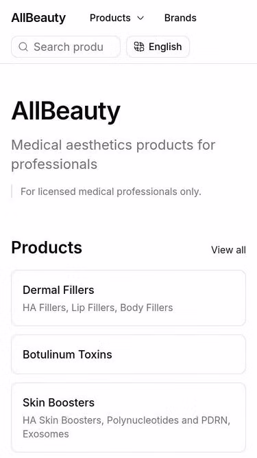 Screenshot of allbeauty.app