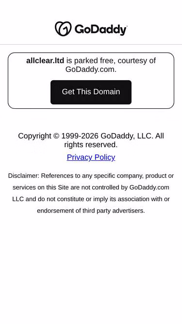 Screenshot of allclear.ltd