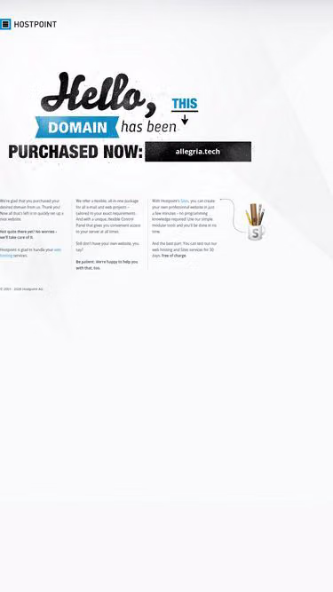 Screenshot of allegria.tech