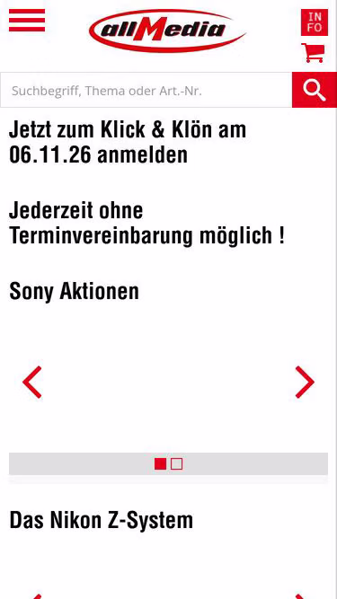 Screenshot of allmedia.de