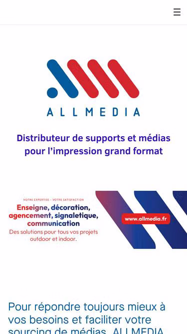 Screenshot of allmedia.fr