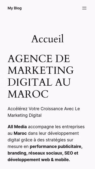 Screenshot of allmedia.ma