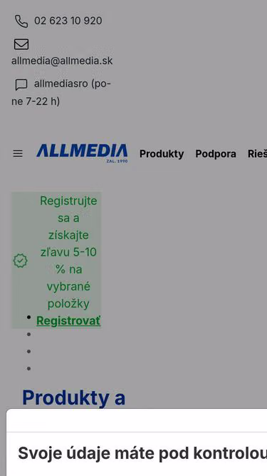 Screenshot of allmedia.sk