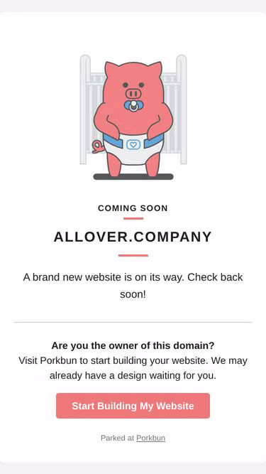 Screenshot of allover.company