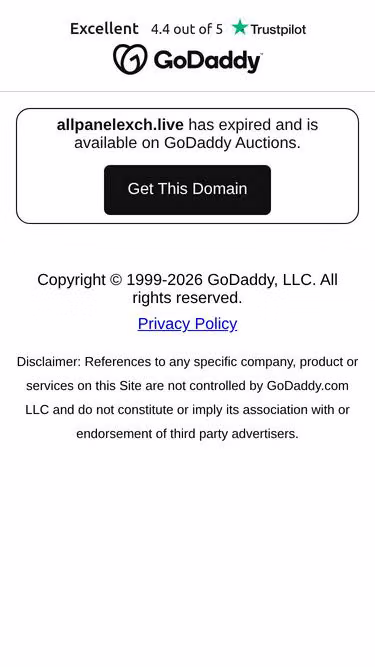 Screenshot of allpanelexch.live
