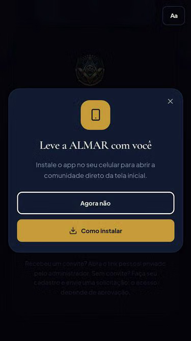 Screenshot of almar.org.br