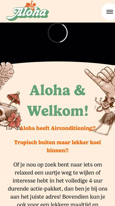 Screenshot of aloha.nl