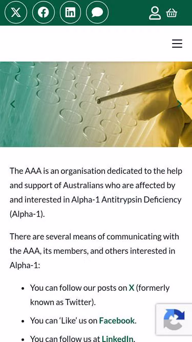 Screenshot of alpha1.org.au