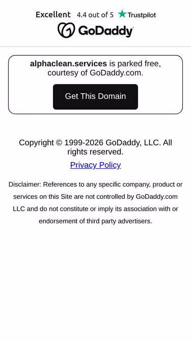 Screenshot of alphaclean.services