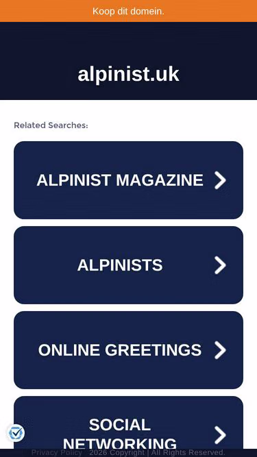Screenshot of alpinist.uk