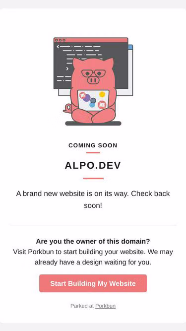 Screenshot of alpo.dev