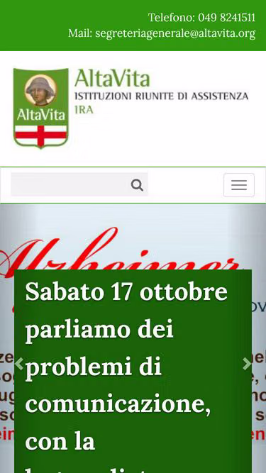 Screenshot of altavita.org