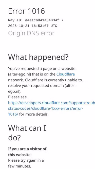 Screenshot of alter-ego.nl