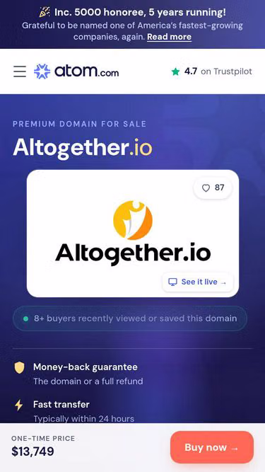 Screenshot of altogether.io