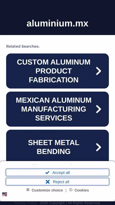 Screenshot of aluminium.mx