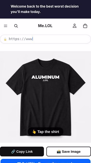 Screenshot of aluminum.lol