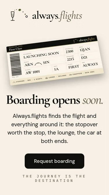 Screenshot of always.flights