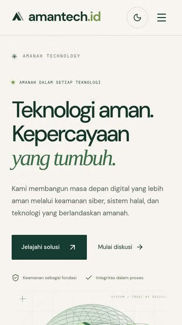 Screenshot of amantech.id