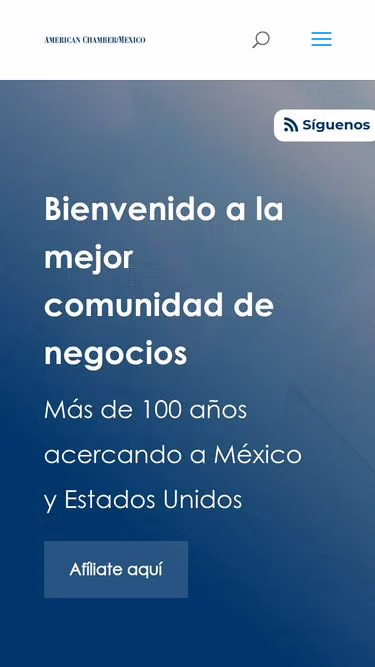 Screenshot of amcham.org.mx