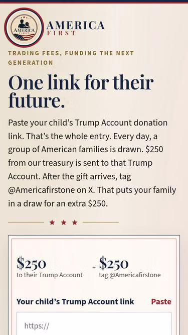 Screenshot of americafirst.one