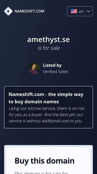 Screenshot of amethyst.se