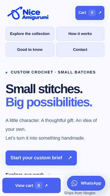 Screenshot of amigurumi.biz