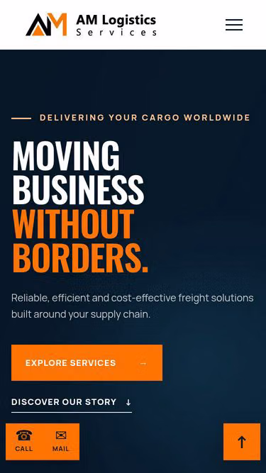 Screenshot of amlogistics.com.pk