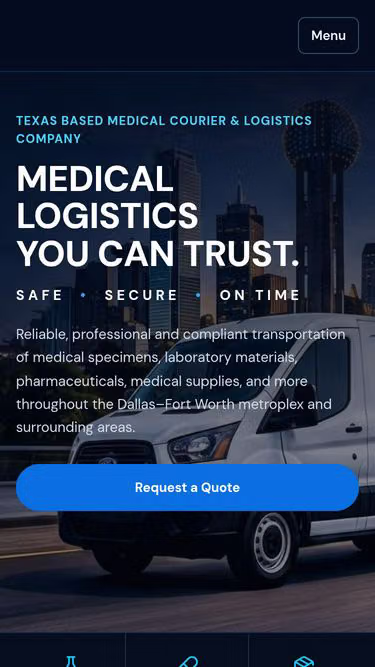 Screenshot of amlogistics.io