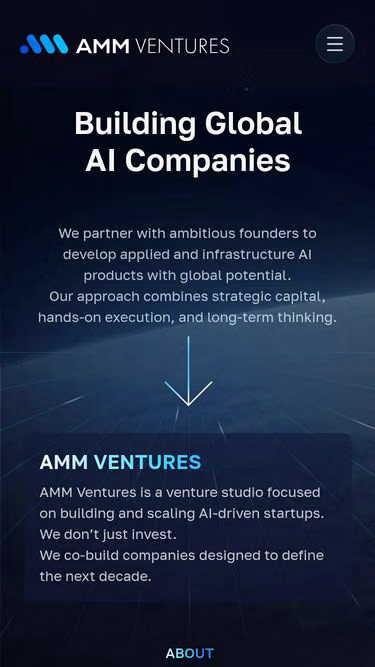 Screenshot of amm.vc