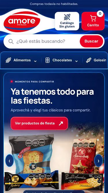 Screenshot of amore.com.ar