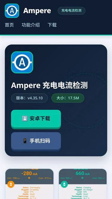 Screenshot of ampere.net.cn