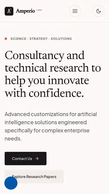 Screenshot of amperio.co